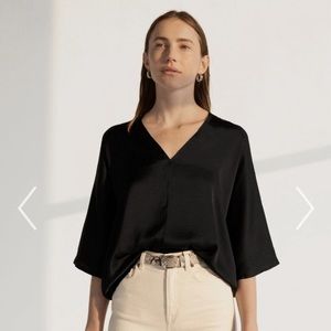 The Reset Satin Pullover NWT small